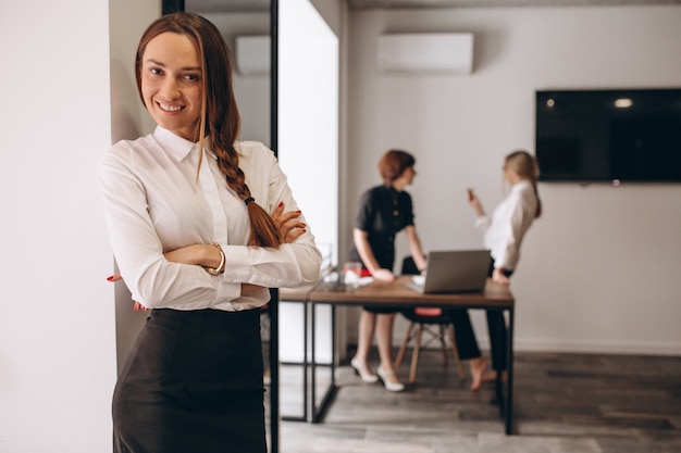 Business women working in ofice