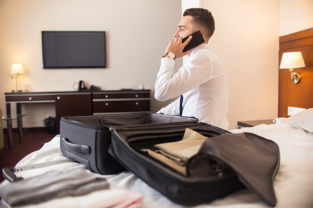 Businessman Arriving to Hotel