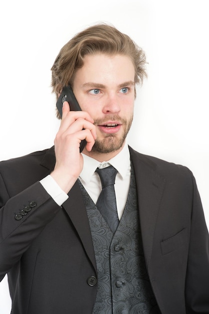 Businessman or ceo in black jacket