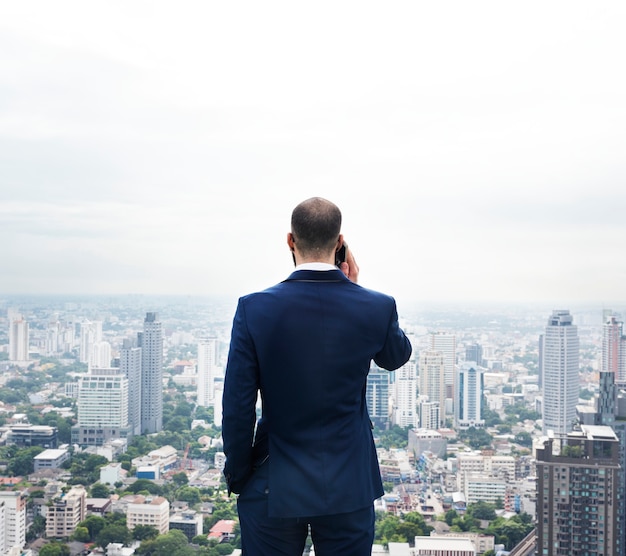 Businessman in the city