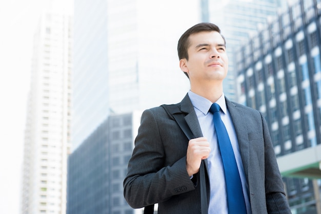 Businessman in the city