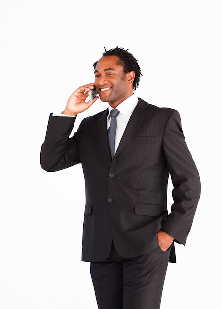 Businessman communication on phone 