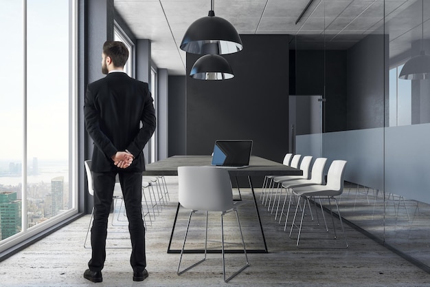 Businessman in conference room