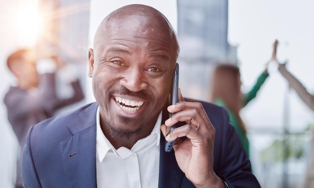 Businessman happy african american male executive