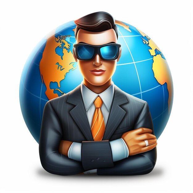 Photo businessman illustration