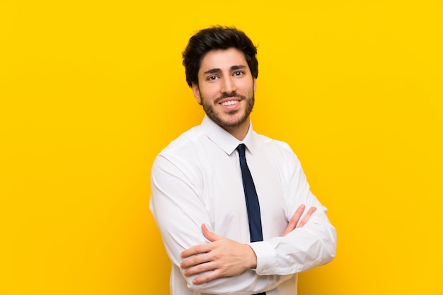 Businessman laughing