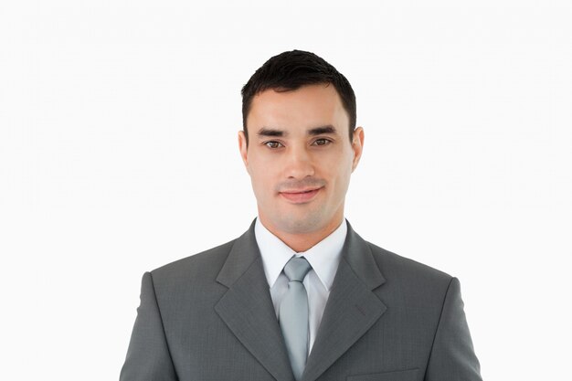 Businessman looking confident