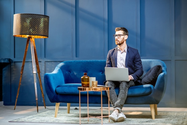 Businessman at the luxury office