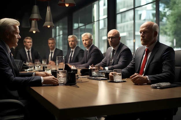 Photo businessman meeting in conference room