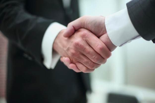 Businessman meeting his business partner in the office