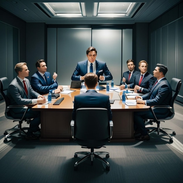 Businessman in meeting