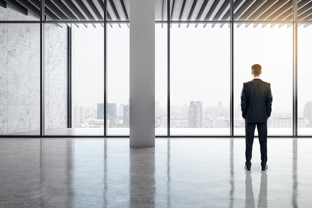 Businessman in modern office