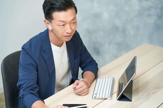 Businessman in office casual clothes