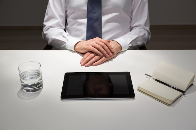 Businessman at office desk