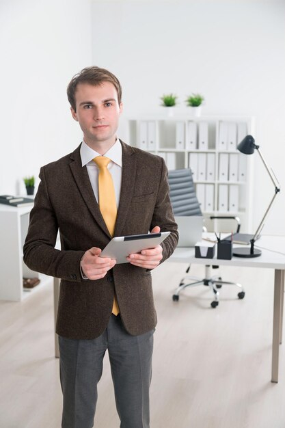 Businessman in office