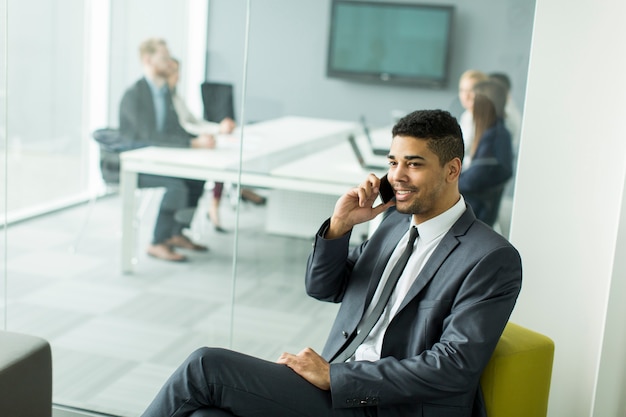 Businessman on a phone