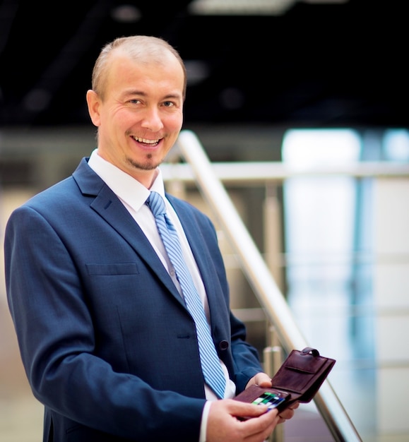 Businessman portrait at the office