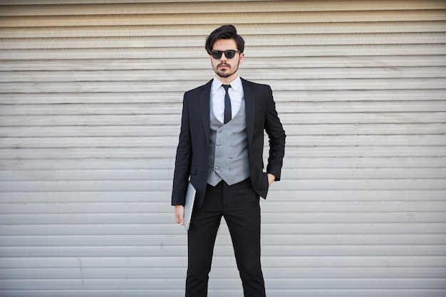 Businessman portrait in a suit