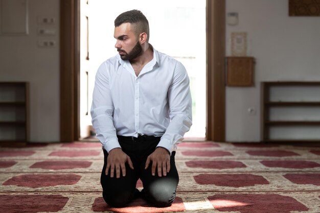 Businessman Prayer at Mosque