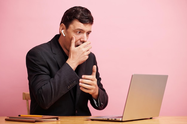 Businessman Reading Shocking News