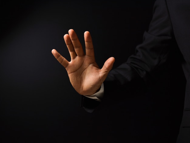 Businessman's hand