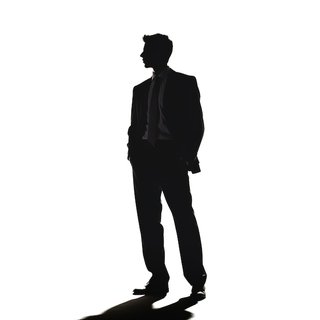 Photo businessman silhouette