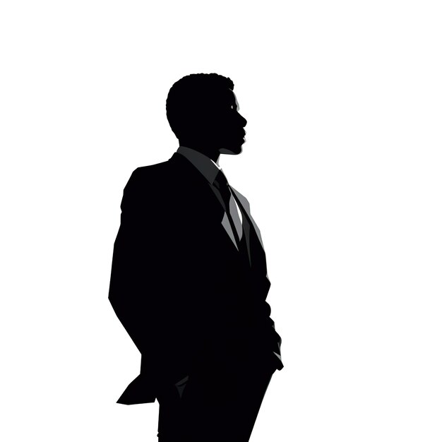 Photo businessman silhouette