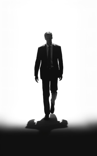 Photo businessman silhouette