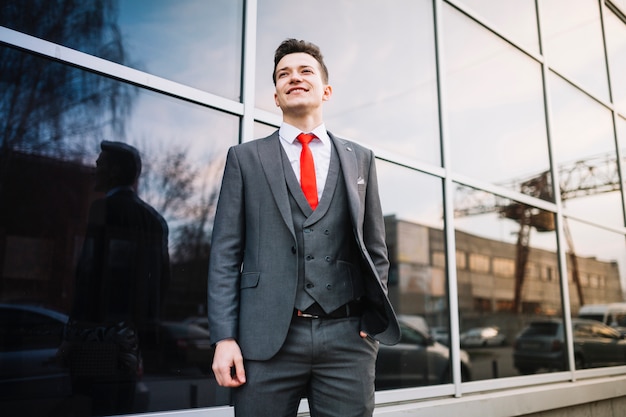 Businessman standing