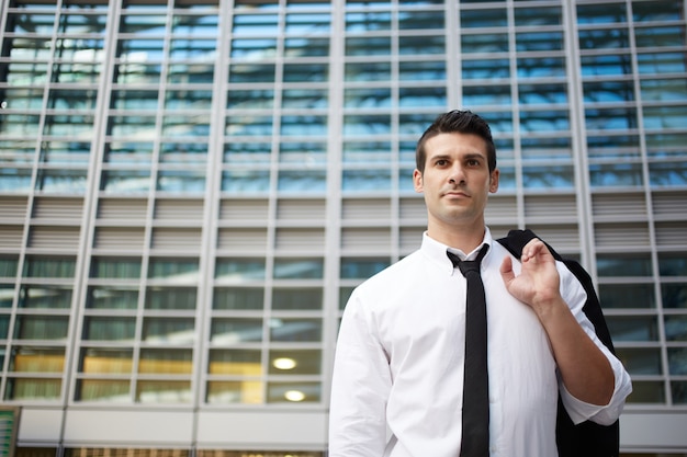 Businessman in urban environment