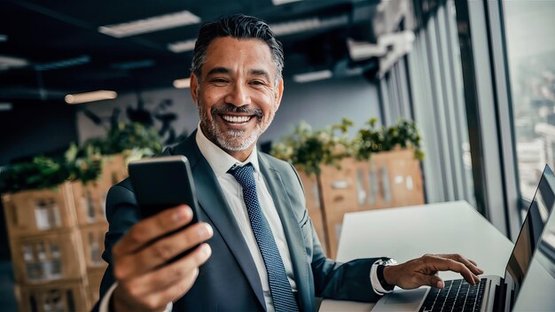 businessman using a mobile