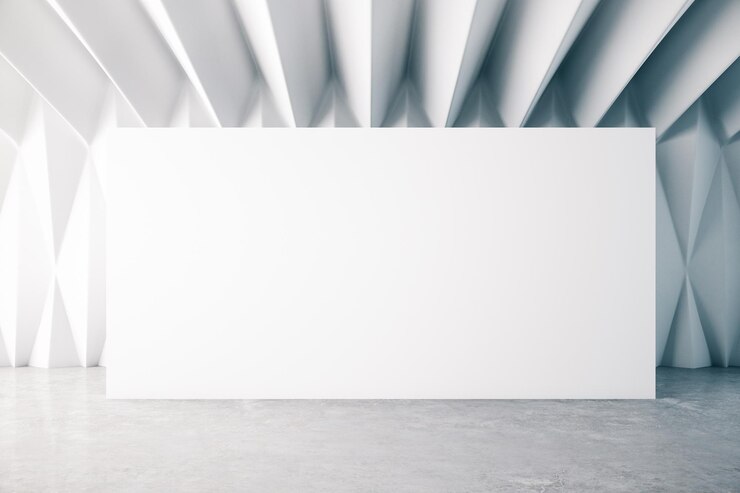 Photo businessman walking in modern gallery interior