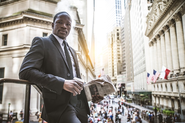 Businessman in Wall Street