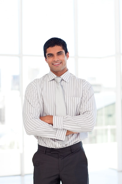 Businessman with folded arms