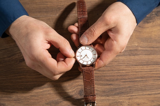 Businessman with a luxury wristwatch Fashion Lifestyle