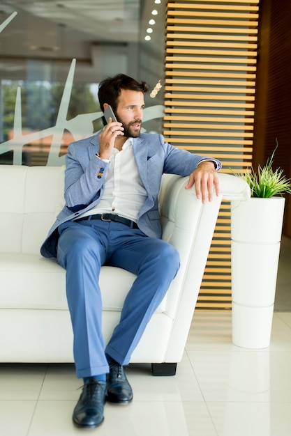 Businessman with mobile phone