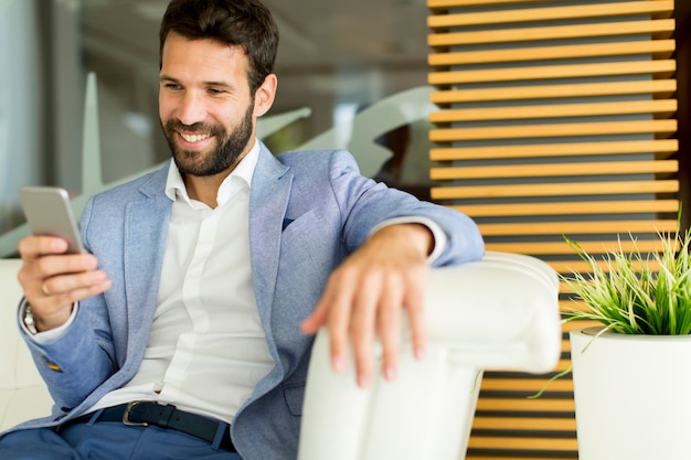 Businessman with mobile phone