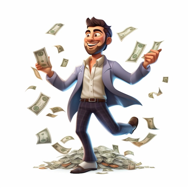 Businessman with money