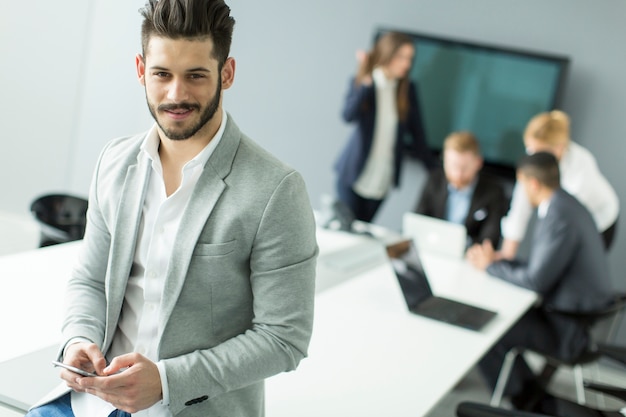 Businessman with a phone