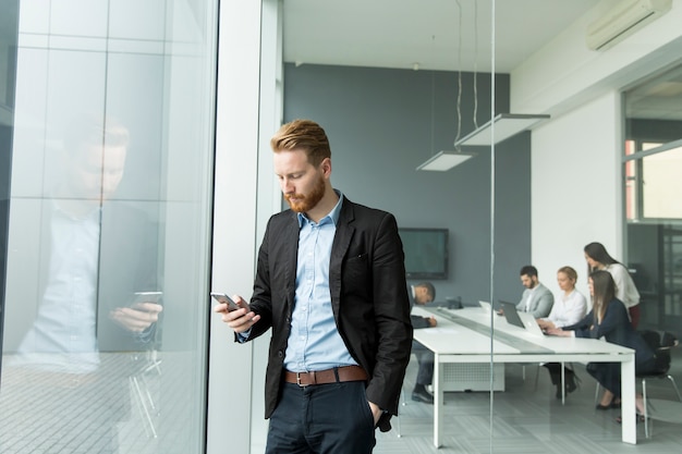 Businessman with a phone