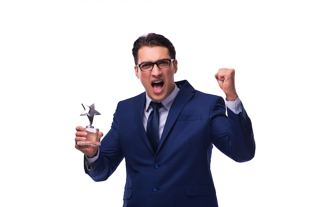 Businessman with star award