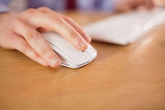 Businessman working at his desk