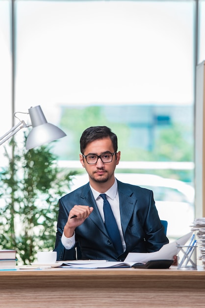 Businessman working in the office 