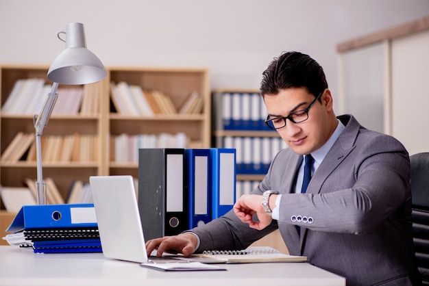 Businessman working in the office