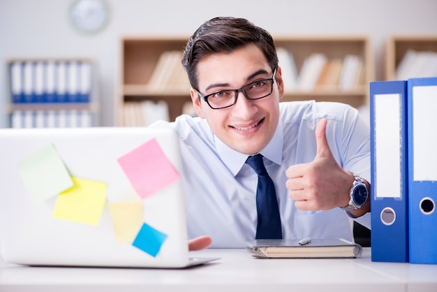 Businessman working in the office