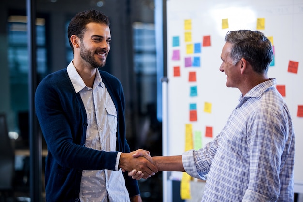 Businessmen having a handshake