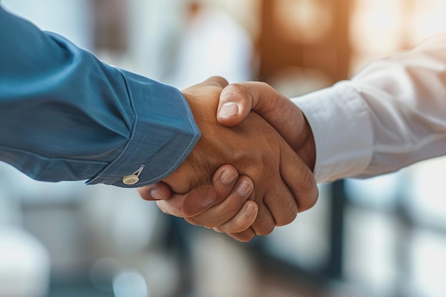 ビジネスマンは会合が成功した後手を握り合いAI Generatedx9に合意しました
