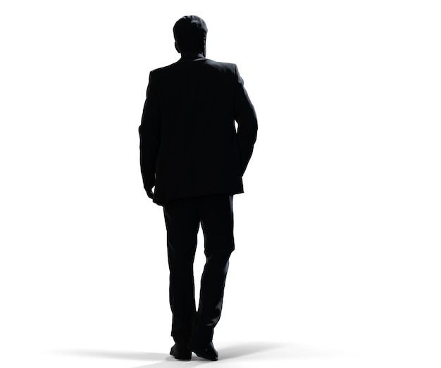 businessmen shake hands in office on infographic background 3d render