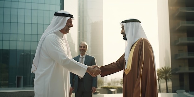 Businessmen Shaking Hands in Agreement