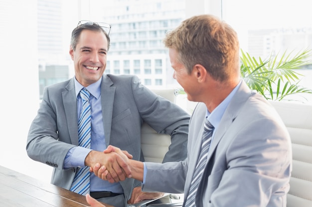 Businessmen shaking hands